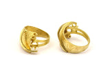 Raw Brass Adjustable Rings N0224