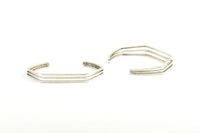 Boho Design Bracelet, 1 Antique Silver Plated Wire Bracelet (67x16x52mm) Bs-1301 Brc055