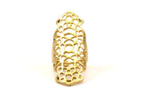 Gold Boho Ring - 1 Gold Plated Adjustable Boho Rings N0142 Q0225