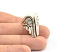 Antique Silver Wing Ring, Antique Silver Plated Brass Adjustable Wings Rings D0406