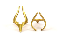 Brass Elegant Ring, Raw Brass Elegant Ring, Swan Ring U061