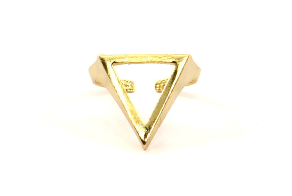 Gold Minimalist Ring - 1 Gold Plated Adjustable Minimalist Rings N0055 Q0231