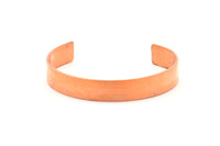 Copper Stamping Blank - 3 Raw Copper Bracelet Stamping Blank, Cuff, Without Hole (10x145x1mm) Brc079