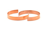 Copper Stamping Blank - 3 Raw Copper Bracelet Stamping Blank, Cuff, Without Hole (10x145x1mm) Brc079