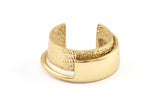 1 Gold Plated Brass Adjustable Rings N0064 Q0432