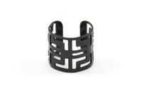 5 Oxidized Brass Black Adjustable Ring Setting - 16-17mm / 23 Gauge MN16 S681