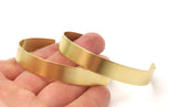 Brass Cuff Blank - 2 Raw Brass Cuff Bracelet Blank Bangle Without Holes (145x10x.0.80 )