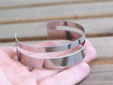 2 Stainless Steel Cuff Bracelet ( 20x145x0.80mm )  BRC133