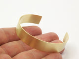 Brass Cuff Bracelet - 2 Raw Brass Cuff Bracelet Blank Bangle Without Holes (12x0.80mm)