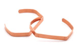 Copper Cuff Bracelet - 3 Raw Copper Cuff Bracelet Blank Bangles (135x6x1mm)
