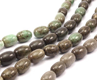 Full Strand Apple Stone 14x10mm  Barrel Gemstone Beads T012