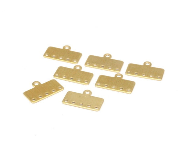 Brass Bracelet Part, 30 Raw Brass Bracelet Parts Connectors (20x10x0.80mm)  Brc247--D0418