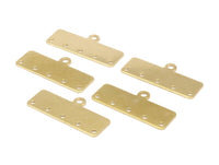 Brass Bracelet Part, 25 Raw Brass Bracelet Parts Connectors (30x10x0.80mm)  Brc248--D0415