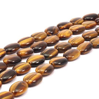 Tiger eye 18x13 mm  Gemstone Oval Beads 15.5 inches T011