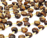 Tiger Eye 10mm Oval Gemstone Beads 15.5 Inches Full Strand T032