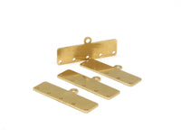 Brass Bracelet Parts, 20 Raw Brass Bracelet Parts Connectors (35x10x0.80mm)  BRC193--D0416