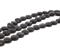 Black Onyx 14mm Coin Faceted Gemstone Beads Full Strand 15.5 Inches T018