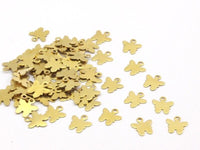 Butterfly Charm Finding, 50 Raw Brass Butterfly Charms, Findings (9x8mm) Y302 Y034