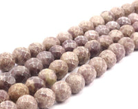Rhodonite 14mm Faceted Round Gemstone Beads 15.5 inches Full Strand T021
