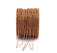 Red Brass Chain, 20 M - (1.2x1.5mm) Red Brass Soldered Chain - ( Z147)