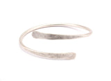 Hand Hammered Cuff - 2 Antique Silver Plated Hand Hammered Cuff Bracelet Bangles (67x3mm) T117