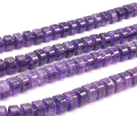 Amethyst 11mm Rondella Gemstone Beads 15.5 Inches Full Strand T05