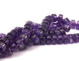 Amethyst 11mm Rondella Gemstone Beads 15.5 Inches Full Strand T022
