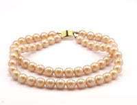 Vintage  Glass Pearl Beads ,  ( 12mm ) 16 inch. 1 Strand M03