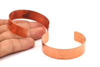 Copper Bracelet Cuff - 2 Raw Copper Bracelet Stamping Blank Cuffs  (15x145x1mm)  BRC82