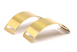 Minimalist Brass Chokers, 3 Raw Brass Chokers with 2 Holes  (30x80x0.80mm) Y381 Y234