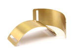 Minimalist Brass Chokers, 3 Raw Brass Chokers with 2 Holes  (30x80x0.80mm) Y381 Y234