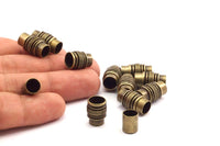 Brass Magnetic Clasp, 5 Antique Brass Magnetic Clasps For Leather Cord (17x10mm)   Y306 Y060
