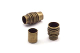 Brass Magnetic Clasp, 5 Antique Brass Magnetic Clasps For Leather Cord (17x10mm)   Y306 Y060