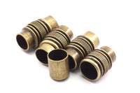 Brass Magnetic Clasp, 5 Antique Brass Magnetic Clasps For Leather Cord (17x10mm)   Y306 Y060