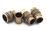 Brass Magnetic Clasp, 5 Antique Brass Magnetic Clasps For Leather Cord (17x10mm)   Y306 Y060