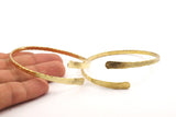 Brass Hammered Cuff - Raw Brass Cuff Bracelet Hammered Bangles (70x4mm) Brc047