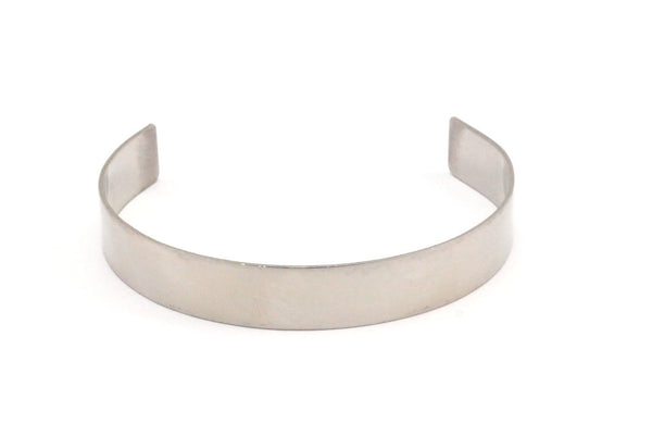 Steel Cuff Bracelets - 5 Stainless Steel Cuff Bracelets (10x145x0.80mm) Stl004 Brc130