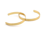 Brass Bracelet Blank - 50 Raw Brass Cuff Bracelet Bangles With 2 Holes (6x145x1mm) BRC001