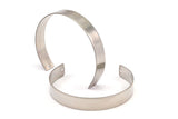 Steel Cuff Bracelet - 5 Stainless Steel Cuff Bracelets With 2 Holes (10x145x0.80mm) Stl005 Brc131