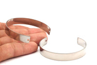 Steel Cuff Bracelet - 5 Stainless Steel Cuff Bracelets With 2 Holes (10x145x0.80mm) Stl005 Brc131