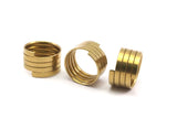 Brass Ring Setting - 10 Raw Brass Ring Settings (20mm) MN45