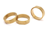 Brass Ring Setting - 5 Raw Brass Ring Settings (22mm) Mn57