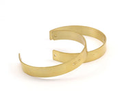 Raw Brass Cuff - 2 Raw Brass Cuff Bracelet Bangle With 4 Holes (10x145x0.80mm)  BRC006