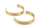 Brass Chevron Cuff 2 Raw Brass Chevron Cuff Bracelet Blank Bangles (10x0.80mm) BRC09