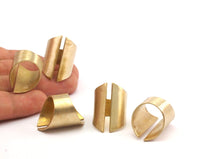 Brass Gothic Ring - 3 Raw Brass Gothic Rings  N027
