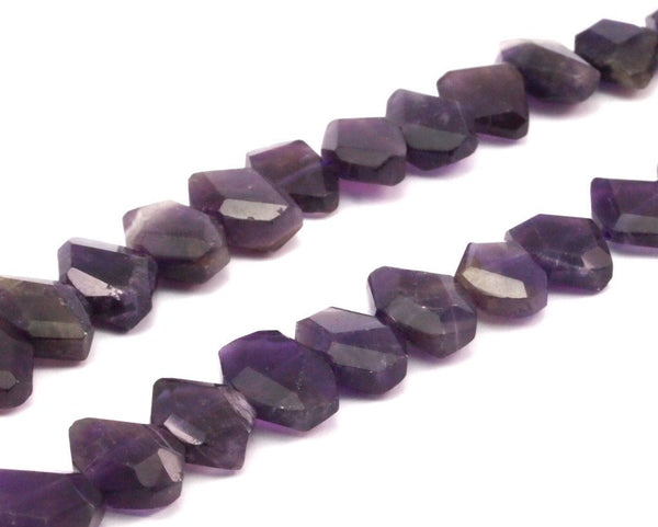 Amethyst 13mm  Faceted Gemstone Beads 15.5 Inches Full Strand T05
