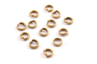 5mm 200 Raw Brass Double Jump Rings , Split Rings (5x0.80mm)  A0731