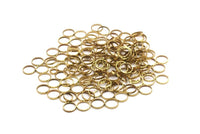 Circle Brass Charm, 50 Raw Brass Circles (8mm) Brs 2083 A0581