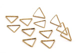 Brass Empty Triangles, 200 Raw Brass Empty Triangles (10.50x1mm) Bs1777 BS 1147