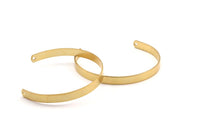 Brass Bracelet Blank -2 Raw Brass Cuff Bracelet Bangles With 2 Holes (6x145x1mm) Brc001